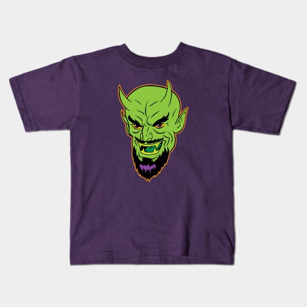 Green Devil (Diablo Verde) Kids T-Shirt by nearmintpress